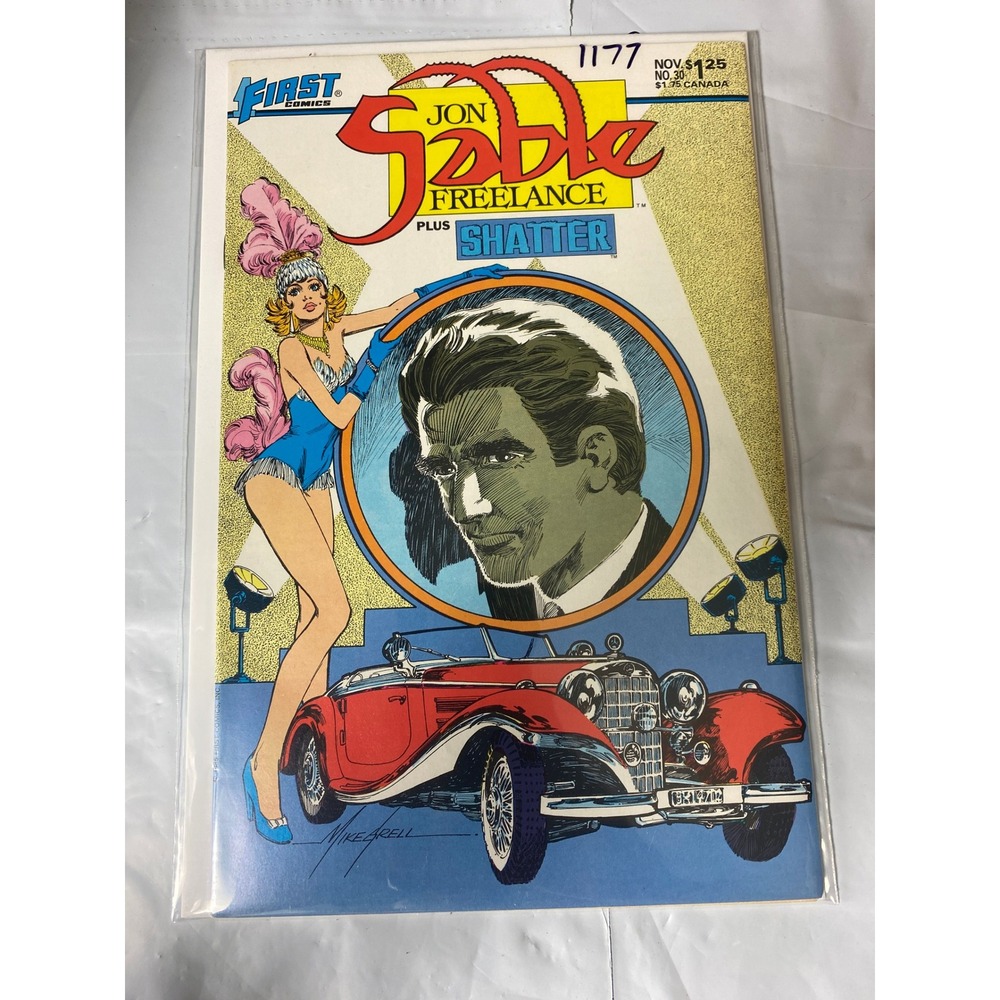 Jon Sable Freelance‎ 30 First Comics Mike Grell Shatter Copper Age 1985 Comic